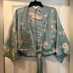 LC Lauren Conrad Floral Shawl/Top